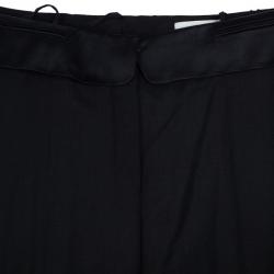 مملوكة مسبقًا Yves Saint Laurent Satin Belt Black Pants M