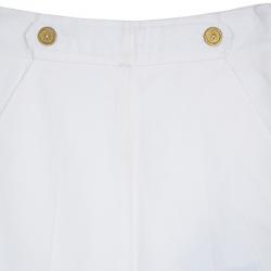 Pre Owned Saint Laurent Paris White Palazzo Pants M