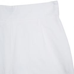 Pre Owned Saint Laurent Paris White Palazzo Pants M