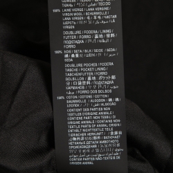 Saint Laurent Black Wool Single Breasted Blazer L