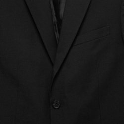 Saint Laurent Black Wool Single Breasted Blazer L