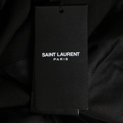 Saint Laurent Black Wool Single Breasted Blazer L