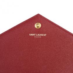مملوكة مسبقًا Yves Saint Laurent Red Cassandre Large Quilted Shoulder Bag