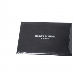 Pre Owned Saint Laurent Electric Blue Matelasse Leather Cassandre Shopper Tote