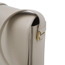 مملوكة مسبقًا حقيبة سانت لوران جلد العجل بيج مونوجرام يونفيرستي وسط بقلاب