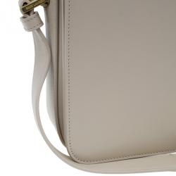 مملوكة مسبقًا حقيبة سانت لوران جلد العجل بيج مونوجرام يونفيرستي وسط بقلاب