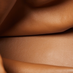 Pre Owned Saint Laurent Brown Suede Monogram Studded Drawstring Bucket Bag