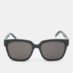 Saint Laurent Black SL M40 Monogram Square Sunglasses