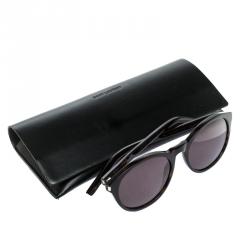 مملوكة مسبقًا نظارة شمسية سان لوران 086Y1 ترتواز بني داكن مستديرة