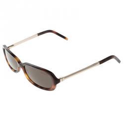 Pre Owned نظارة شمسية سان لوران باريس بنية مربعة