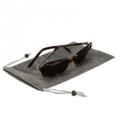 Pre Owned نظارة شمسية سان لوران باريس بنية مربعة