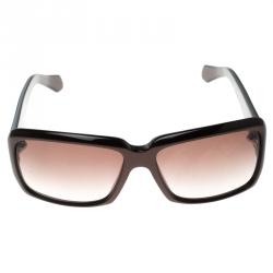 Pre Owned نظارة شمسية سان لوران باريس  YSL 6110/S بنية مربعة