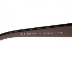 Pre Owned نظارة شمسية سان لوران باريس  YSL 6110/S بنية مربعة