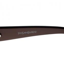 Pre Owned نظارة شمسية سان لوران باريس  YSL 6110/S بنية مربعة