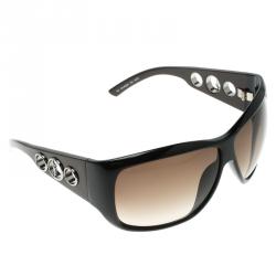 Pre Owned نظارة شمسية سان لوران كبيرة YSL 6022/S بنية/ سوداء