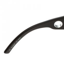 Pre Owned نظارة شمسية سان لوران كبيرة YSL 6022/S بنية/ سوداء