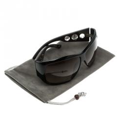 Pre Owned نظارة شمسية سان لوران كبيرة YSL 6022/S بنية/ سوداء