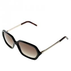 Pre Owned نظارة شمسية سان لوران باريس مربعة YSL 6322/S بنية/ سوداء