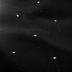 Pre Owned Saint Laurent Paris Black Silk Chiffon Metallic Dot Stole