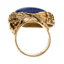 Pre Owned خاتم سان لوران أرتي لازورد بيضاوي مقاس 57