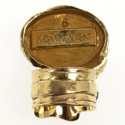 مملوكة مسبقًا Saint Laurent Arty Green Oval Ring Size 53