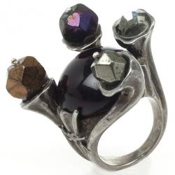 مملوكة مسبقًا Yves Saint Laurent Shadow Crown Ring Purple Size 49