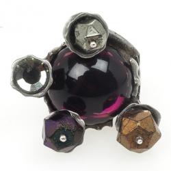 مملوكة مسبقًا Yves Saint Laurent Shadow Crown Ring Purple Size 49