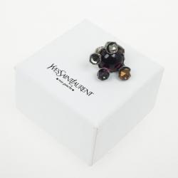 مملوكة مسبقًا Yves Saint Laurent Shadow Crown Ring Purple Size 49