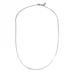 Pre Owned Saint Laurent Paris Sterling Silver Chain Necklace