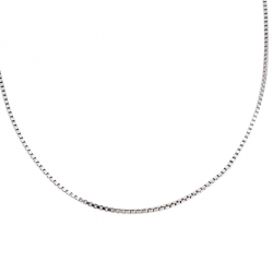 Pre Owned Saint Laurent Paris Sterling Silver Chain Necklace