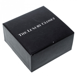 Pre Owned Yves Saint Laurent Onyx Arty Gold Tone Ring Size 49