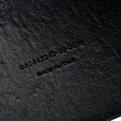 مملوكة مسبقًا حزام سان لوران إبزيم خصر جلد لامع أسود 80 سم