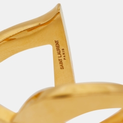 Pre Owned Saint Laurent Opyum Gold Tone Bracelet