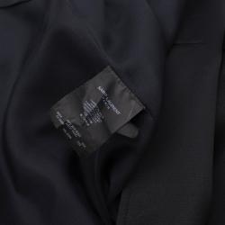 Pre Owned Saint Laurent Paris Black Long Trench Coat S
