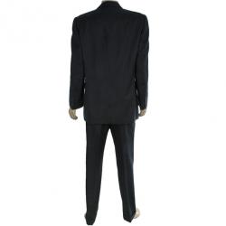 Saint Laurent Paris Double Breasted Charcoal Men's Suit EU52