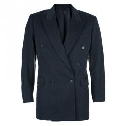 Saint Laurent Paris Double Breasted Charcoal Men's Suit EU52