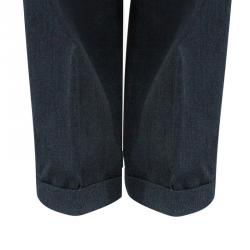 Saint Laurent Paris Double Breasted Charcoal Men's Suit EU52