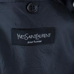 Saint Laurent Paris Double Breasted Charcoal Men's Suit EU52
