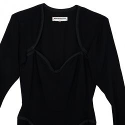 Pre Owned Saint Laurent Black Stretch Long Sleeve Dress M