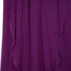Pre Owned Saint Laurent Paris Fuchsia Gathered Dress M