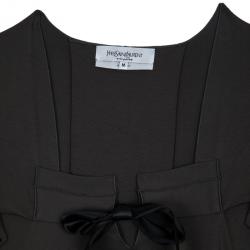 Pre Owned Saint Laurent Paris Grey Dress M