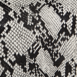 Saint Laurent Paris Monochrome Python Scale Printed Cotton T-Shirt M
