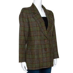 مملوكة مسبقًا بليزر أيف سان لوران صوف بليد أخضر فينتدج ريف غوش M