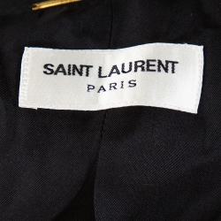 Saint Laurent Paris Black Wool Tuxedo Blazer M