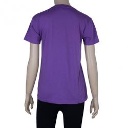 Pre Owned Saint Laurent Paris Purple Logo T-Shirt XS