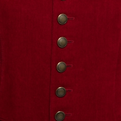 مملوكة مسبقًا Saint Laurent Red Velvet Embroidered Jacket M