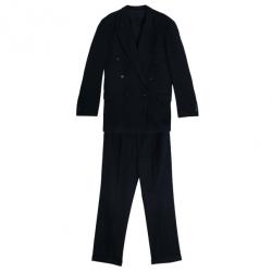 Saint Laurent Paris Navy Double Breasted Suit EU52