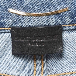 مملوكة مسبقًا Saint Laurent Paris Blue Washed & Ripped Denim Jeans M Waist 27"
