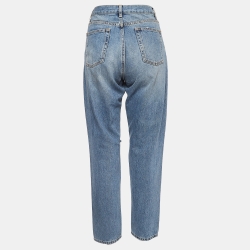 مملوكة مسبقًا Saint Laurent Paris Blue Washed & Ripped Denim Jeans M Waist 27"