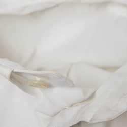 Pre Owned Saint Laurent White Cotton Full Sleeve Shirt S